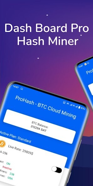 Run android online APK ProHash - Btc Cloud Mining from MyAndroid or emulate ProHash - Btc Cloud Mining using MyAndroid