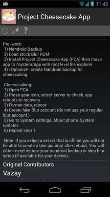 Emulate Android APK Project Cheesecake App