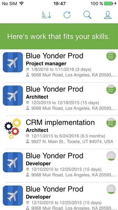 Emulate iPhone app Project Finder for Dynamics 365 using MyAndroid Emulate iPhone app Project Finder for Dynamics 365 using MyAndroid