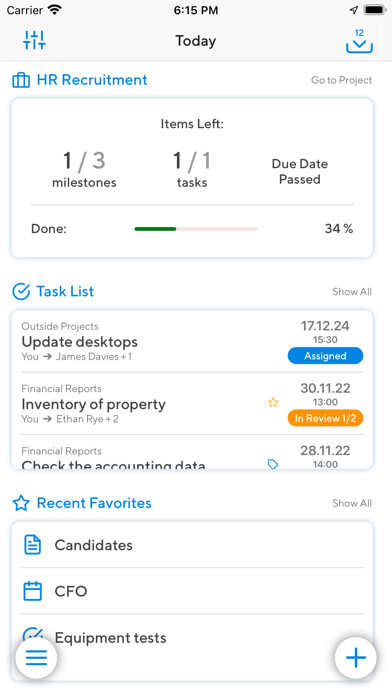 Emulate iPhone app Projecto – PM Tool using MyAndroid
