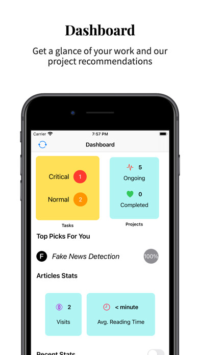 Emulate iPhone app Project Tracker using MyAndroid
