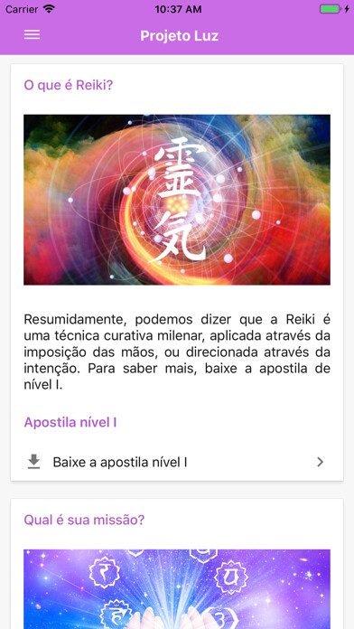 Emulate iPhone app Projeto Luz - ReikiBr.org using MyAndroid Emulate iPhone app Projeto Luz - ReikiBr.org using MyAndroid