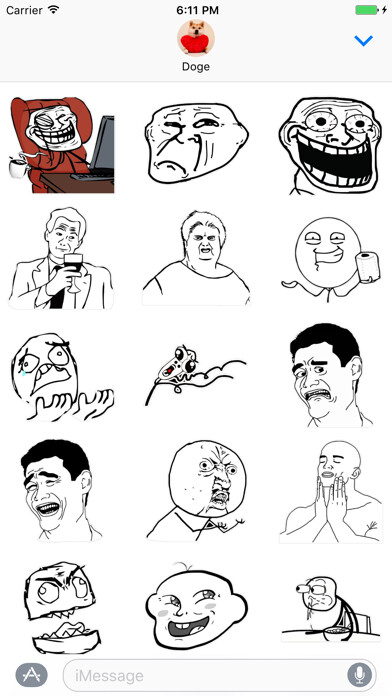Emulate iPhone app Pro Memes stickers - meme faces pack for iMessage using MyAndroid Emulate iPhone app Pro Memes stickers - meme faces pack for iMessage using MyAndroid