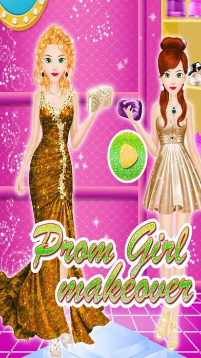 Emulate iPhone app Prom Girl Makeover - Make Up & Dress Up Girls Spa using MyAndroid