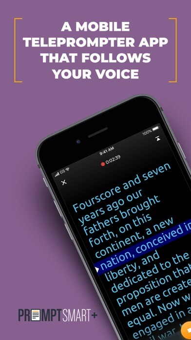Emulate iPhone app PromptSmart+ using MyAndroid