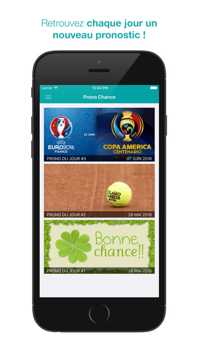 Emulate iPhone app Prono Chance using MyAndroid