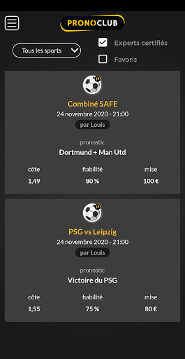 Run android online APK PRONOCLUB - PARIS SPORTIFS from MyAndroid or emulate PRONOCLUB - PARIS SPORTIFS using MyAndroid