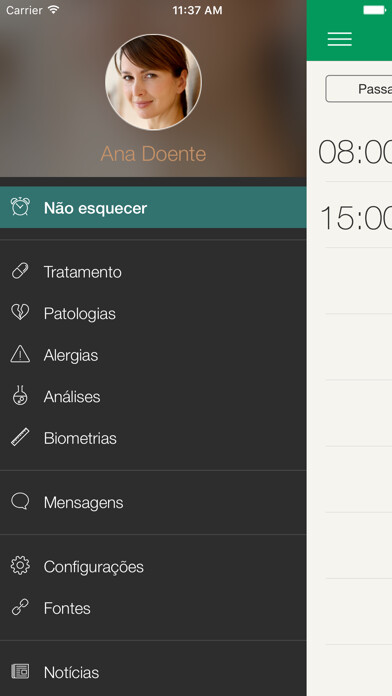 Emulate iPhone app Prontuário Eletrônico para o Paciente Unimed using MyAndroid