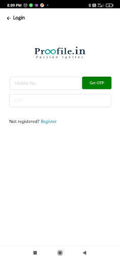 Run android online APK Proofile.in from MyAndroid or emulate Proofile.in using MyAndroid