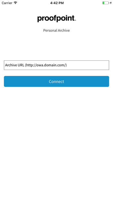 Emulate iPhone app Proofpoint Mobile Archive using MyAndroid