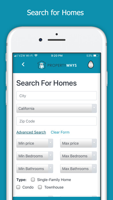 Emulate iPhone app PropertyWhys using MyAndroid