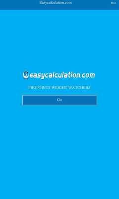 Emulate Android APK Propoints Weight Watchers Calc