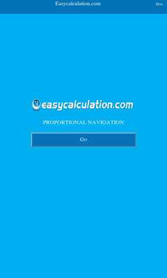 Emulate Android APK Proportional Navigation Calci Emulate Android APK Proportional Navigation Calci