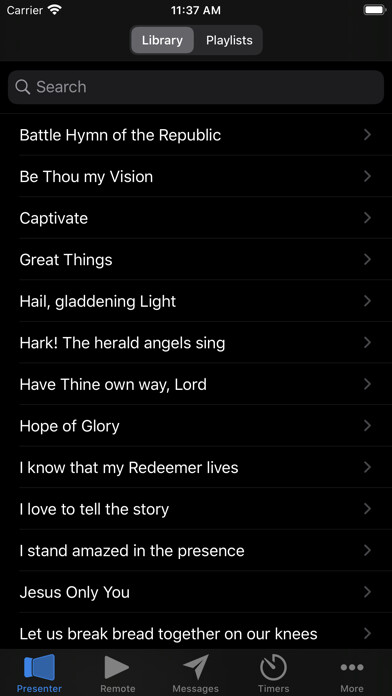 Emulate iPhone app ProPresenter Remote using MyAndroid