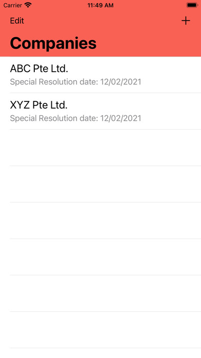 Emulate iPhone app Propter Diem Capital Reduction using MyAndroid