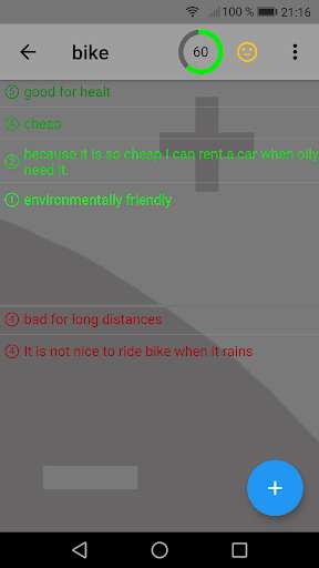 Run android online APK Pros & cons list from MyAndroid or emulate Pros & cons list using MyAndroid