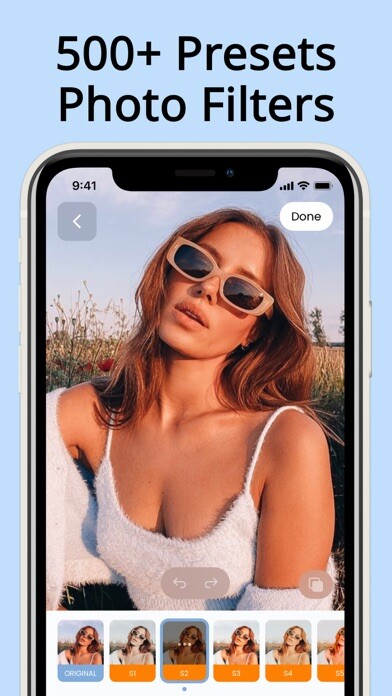 Emulate iPhone app Proset- Photo Editor & Filters using MyAndroid
