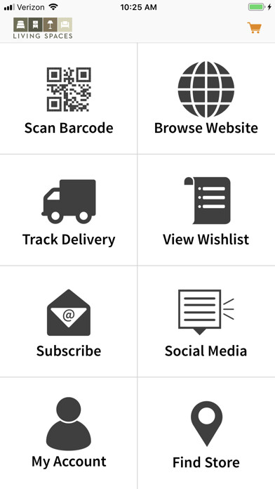 Emulate iPhone app Pro Shopper by Living Spaces using MyAndroid