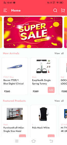 Run android online APK ProShop - Universal Woocommerce Android App from MyAndroid or emulate ProShop - Universal Woocommerce Android App using MyAndroid