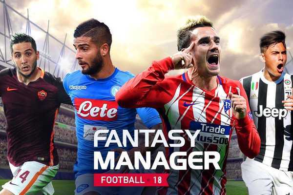 Web online PRO Soccer Cup 2018 Manager