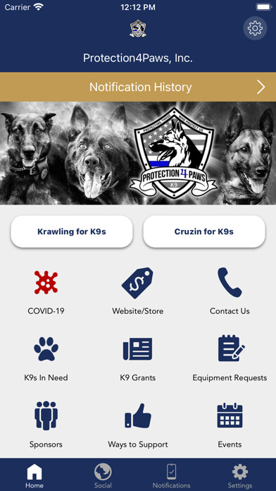 Emulate iPhone app Protection4Paws using MyAndroid