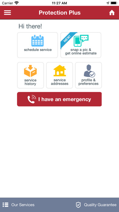 Emulate iPhone app PROTECTION PLUS INC. using MyAndroid