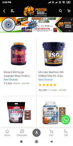 Run android online APK PROTEINBHAI.COM from MyAndroid or emulate PROTEINBHAI.COM using MyAndroid