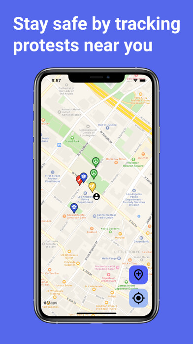 Emulate iPhone app Protest Map using MyAndroid Emulate iPhone app Protest Map using MyAndroid