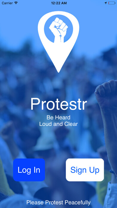 Emulate iPhone app Protestr using MyAndroid