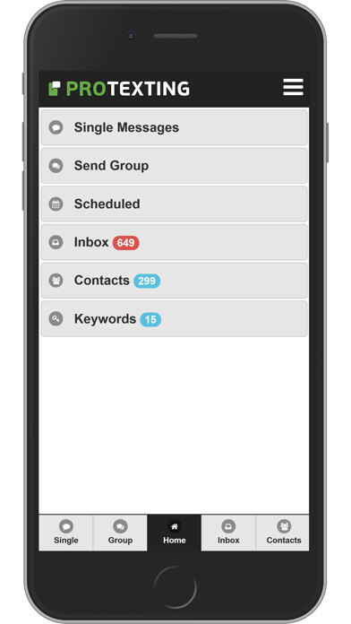 Emulate iPhone app ProTexting - SMS Marketing using MyAndroid Emulate iPhone app ProTexting - SMS Marketing using MyAndroid