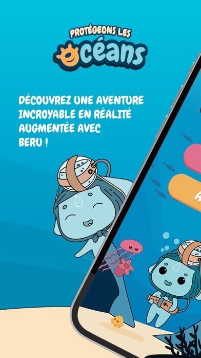 Emulate iPhone app Protégeons les Océans using MyAndroid