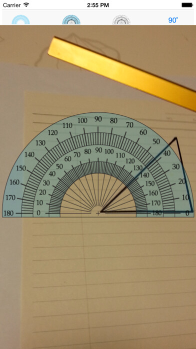 Emulate iPhone app Protractor (Angle measurement) using MyAndroid