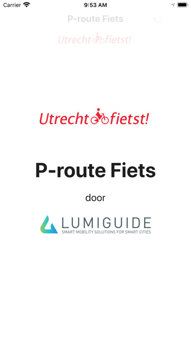 Emulate iPhone app P-route Fiets using MyAndroid