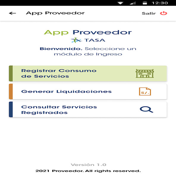 Run android online APK Proveedores from MyAndroid or emulate Proveedores using MyAndroid