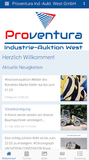 Run android online APK Proventura Ind.-Aukt. West from MyAndroid or emulate Proventura Ind.-Aukt. West using MyAndroid