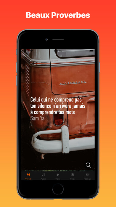 Emulate iPhone app Proverbe using MyAndroid