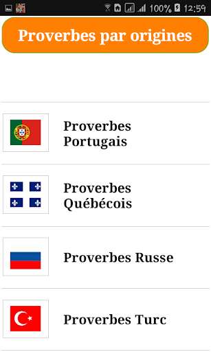 Run android online APK Proverbes par origines from MyAndroid or emulate Proverbes par origines using MyAndroid