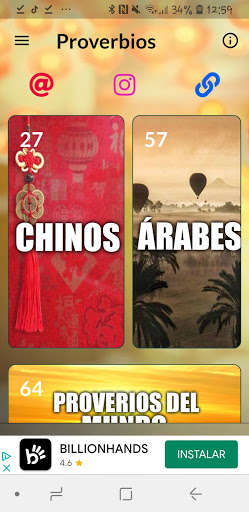 Run android online APK Proverbios sabios del planeta from MyAndroid or emulate Proverbios sabios del planeta using MyAndroid
