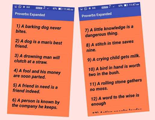 Emulate Android APK Proverbs With Explanation Emulate Android APK Proverbs With Explanation