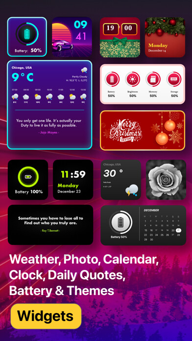 Emulate iPhone app Pro Widget : Color Widgets using MyAndroid