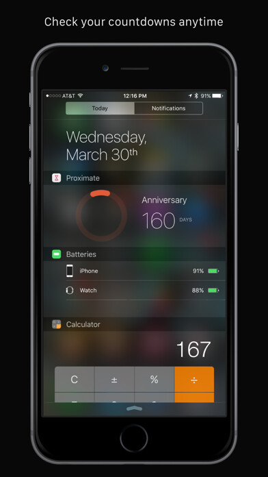 Emulate iPhone app Proximate - Countdown To The Events That Matter using MyAndroid Emulate iPhone app Proximate - Countdown To The Events That Matter using MyAndroid