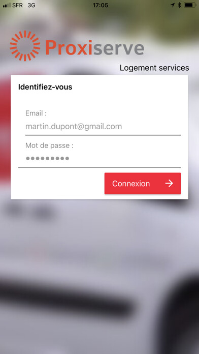Emulate iPhone app Proxiserve Logement Services using MyAndroid
