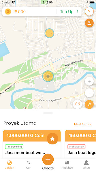 Run android online APK Proyekan from MyAndroid or emulate Proyekan using MyAndroid