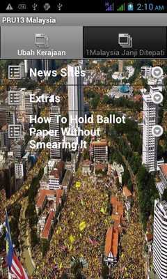 Emulate Android APK PRU13 Malaysia