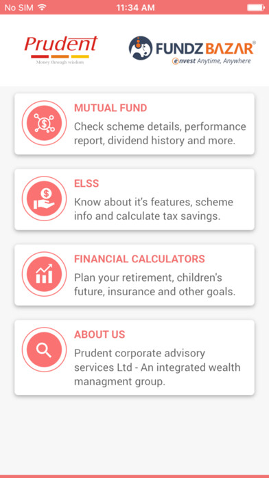 Emulate iPhone app Prudent FinTools using MyAndroid