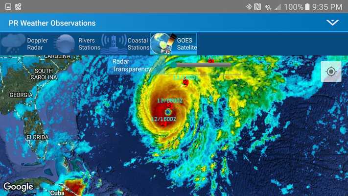Emulate Android APK PR Weather Observations