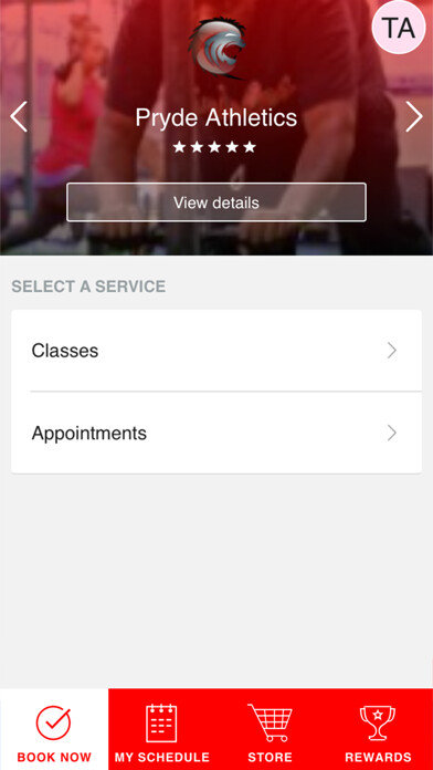 Emulate iPhone app Pryde Athletics using MyAndroid