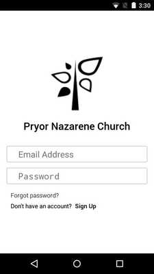 Emulate Android APK Pryor Nazarene Church