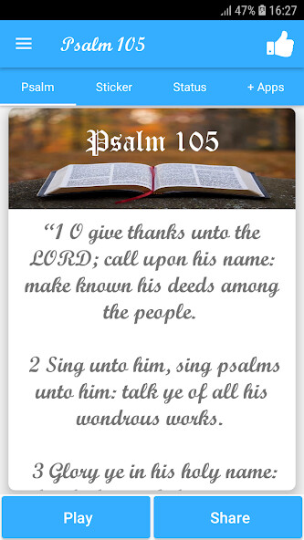 Run android online APK Psalm 105 from MyAndroid or emulate Psalm 105 using MyAndroid