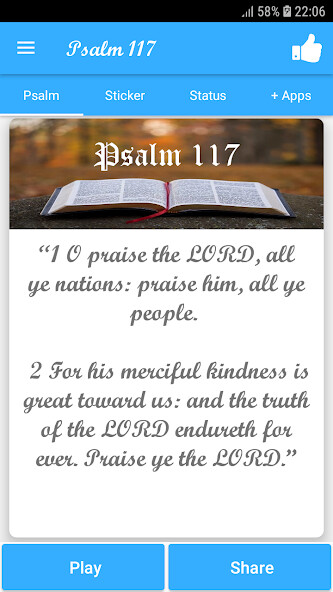 Run android online APK Psalm 117 from MyAndroid or emulate Psalm 117 using MyAndroid Run android online APK Psalm 117 from MyAndroid or emulate Psalm 117 using MyAndroid